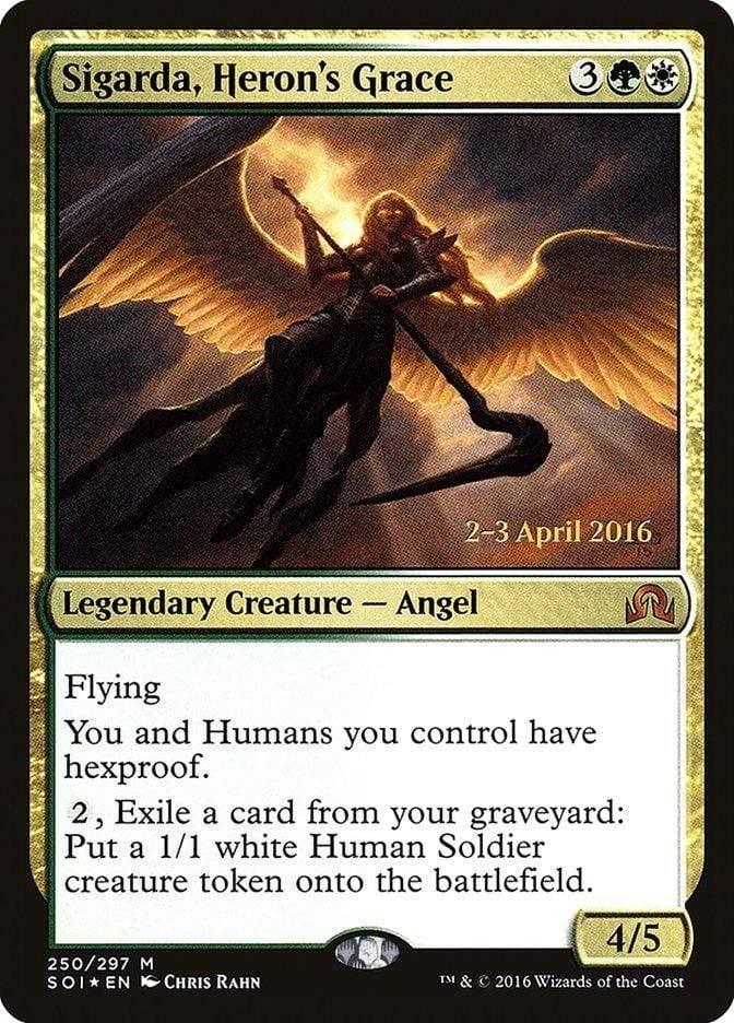 Magic: The Gathering MTG Single Sigarda, Heron's Grace [Shadows over Innistrad Prerelease Promos]