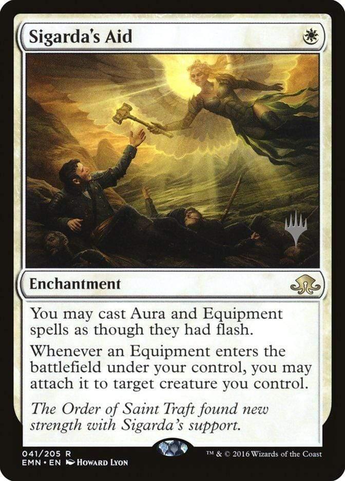 Magic: The Gathering MTG Single Sigarda's Aid (Promo Pack) [Eldritch Moon Promos]