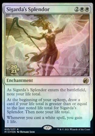 Magic: The Gathering MTG Single Sigarda's Splendor [Innistrad: Midnight Hunt Prerelease Promos]