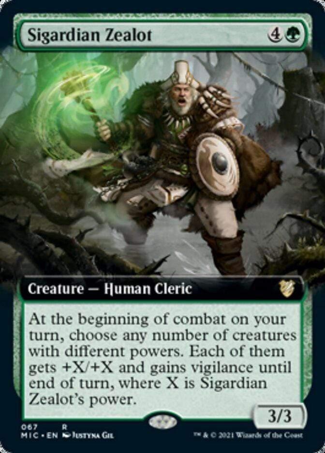Magic: The Gathering MTG Single Sigardian Zealot (Extended) [Innistrad: Midnight Hunt Commander]