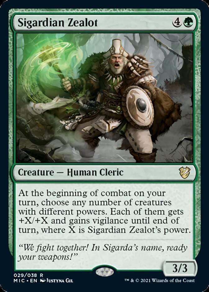 Magic: The Gathering MTG Single Sigardian Zealot [Innistrad: Midnight Hunt Commander]
