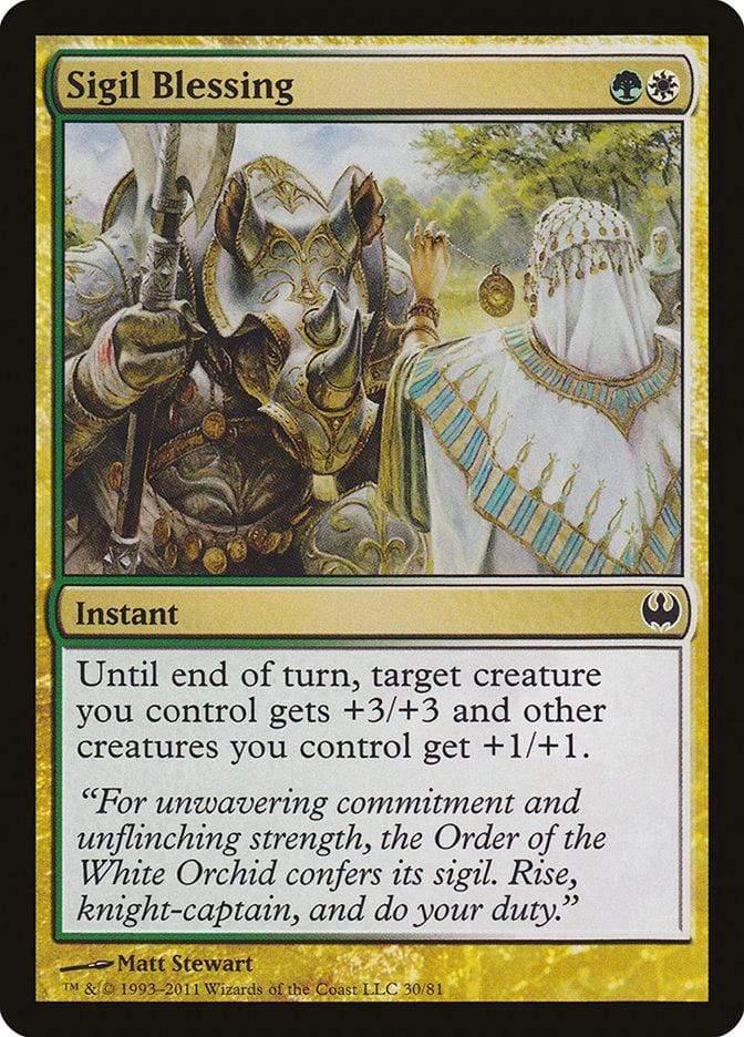 Magic: The Gathering MTG Single Sigil Blessing [Duel Decks: Knights vs. Dragons]