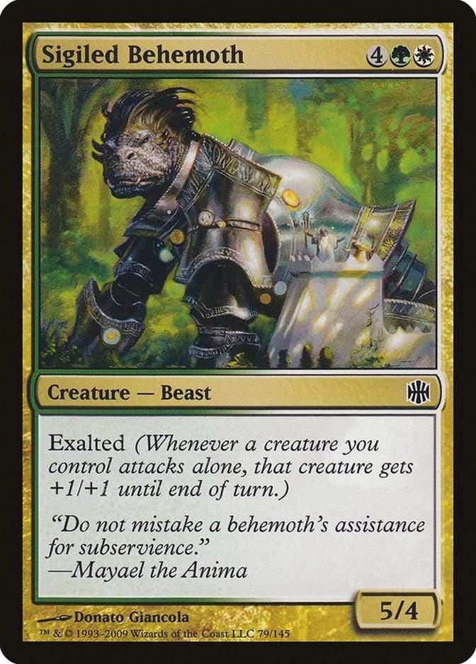 Magic: The Gathering MTG Single Sigiled Behemoth [Alara Reborn]