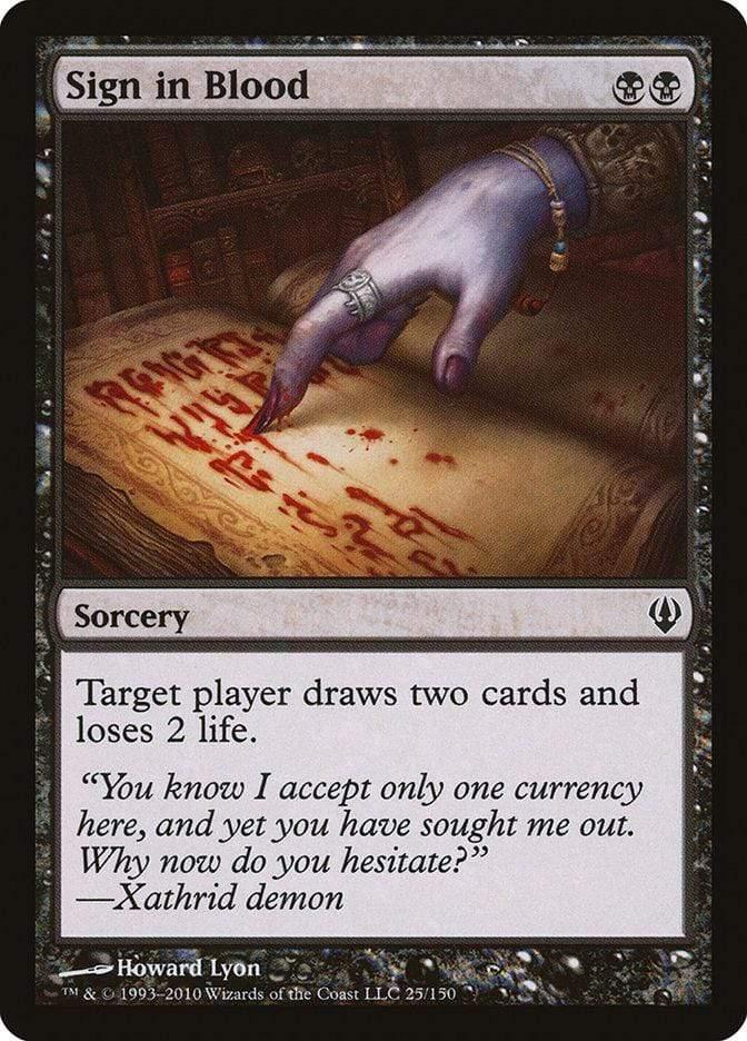 Magic: The Gathering MTG Single Sign in Blood [Archenemy]