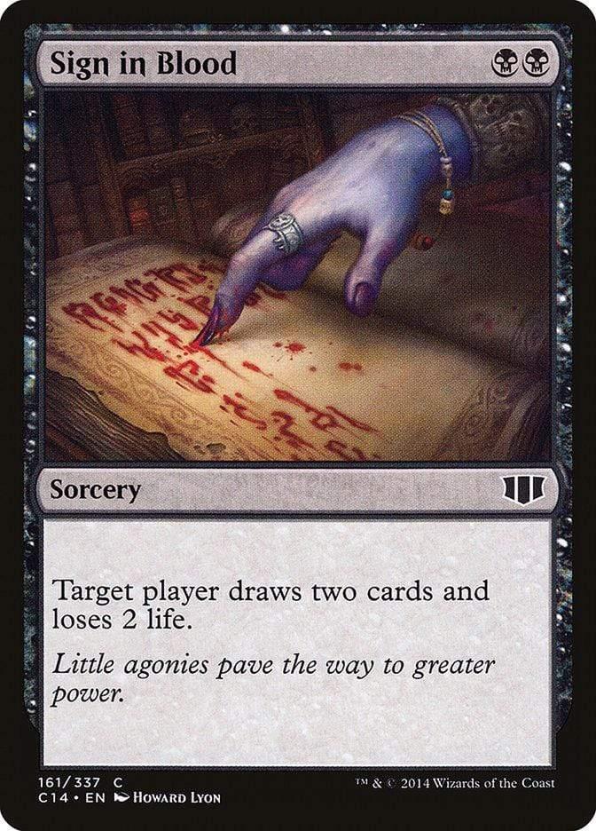 Magic: The Gathering MTG Single Sign in Blood [Commander 2014]