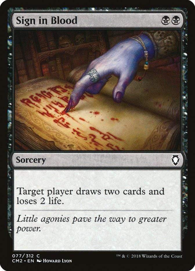 Magic: The Gathering MTG Single Sign in Blood [Commander Anthology Volume II]