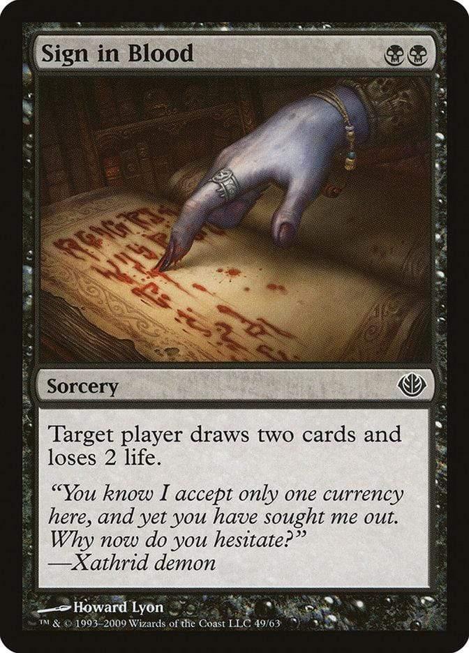 Magic: The Gathering MTG Single Sign in Blood [Duel Decks: Garruk vs. Liliana]