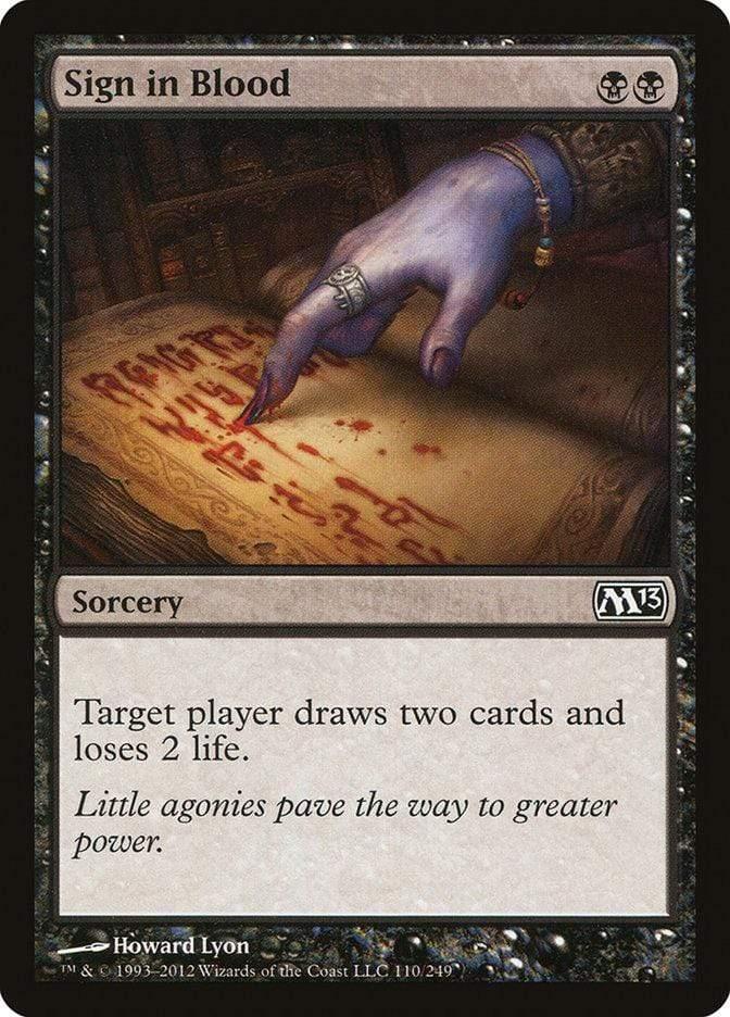 Magic: The Gathering MTG Single Sign in Blood [Magic 2013]