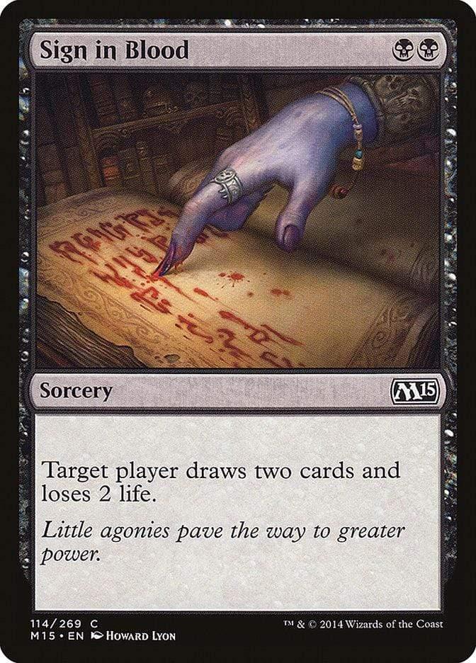 Magic: The Gathering MTG Single Sign in Blood [Magic 2015]