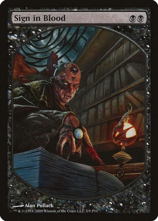 Magic: The Gathering MTG Single Sign in Blood [Magic Player Rewards 2010]