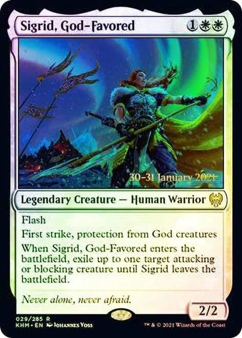 Magic: The Gathering MTG Single Sigrid, God-Favored  [Kaldheim Prerelease Promos]