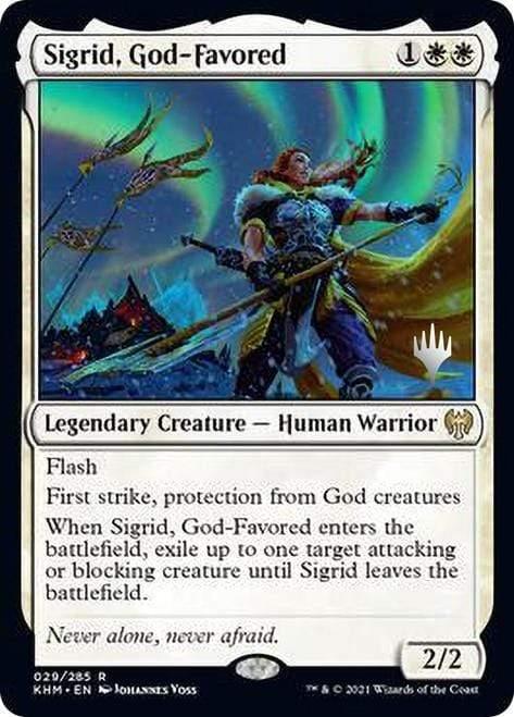Magic: The Gathering MTG Single Sigrid, God-Favored [Kaldheim Promo Pack]