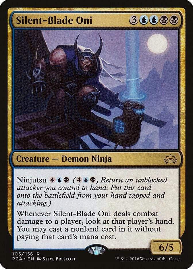 Magic: The Gathering MTG Single Silent-Blade Oni [Planechase Anthology]