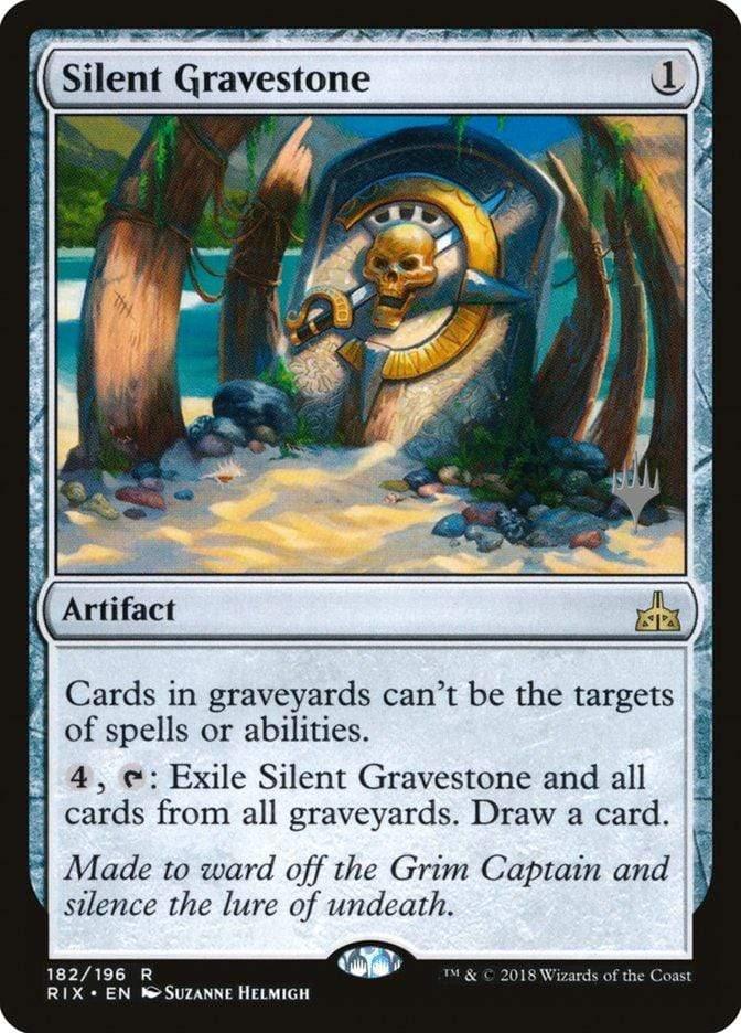 Magic: The Gathering MTG Single Silent Gravestone (Promo Pack) [Rivals of Ixalan Promos]