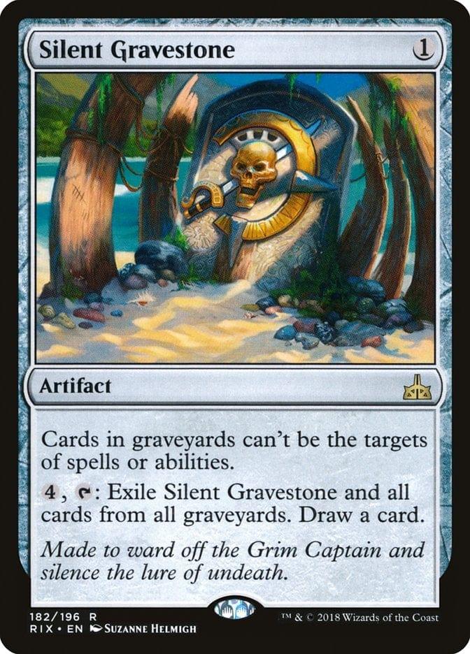 Magic: The Gathering MTG Single Silent Gravestone [Rivals of Ixalan]