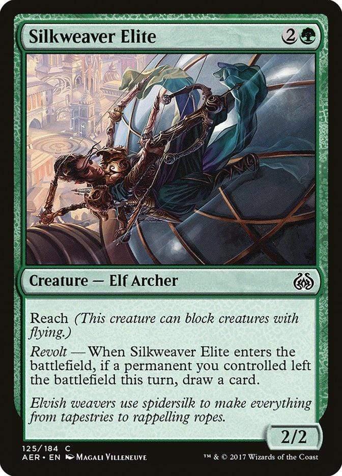 Magic: The Gathering MTG Single Silkweaver Elite [Aether Revolt]