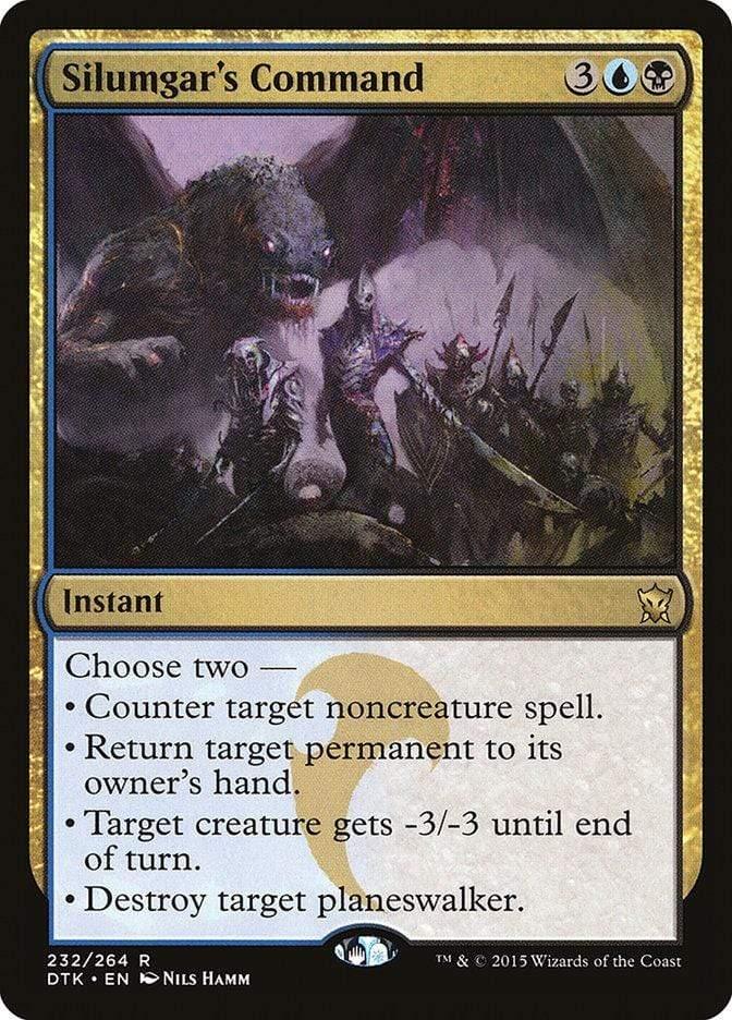 Magic: The Gathering MTG Single Silumgar's Command [Dragons of Tarkir]