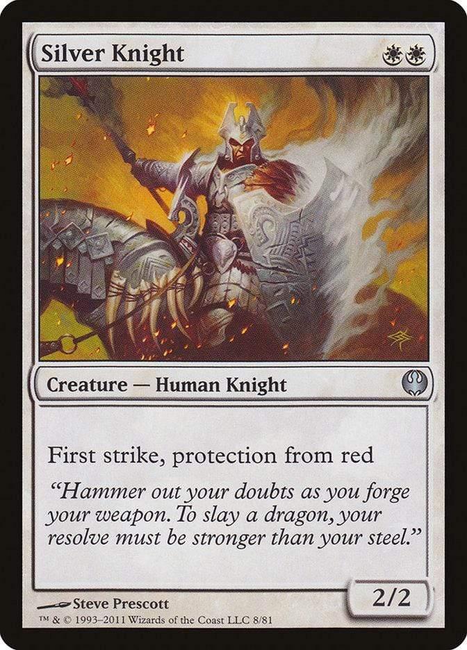 Magic: The Gathering MTG Single Silver Knight [Duel Decks: Knights vs. Dragons]