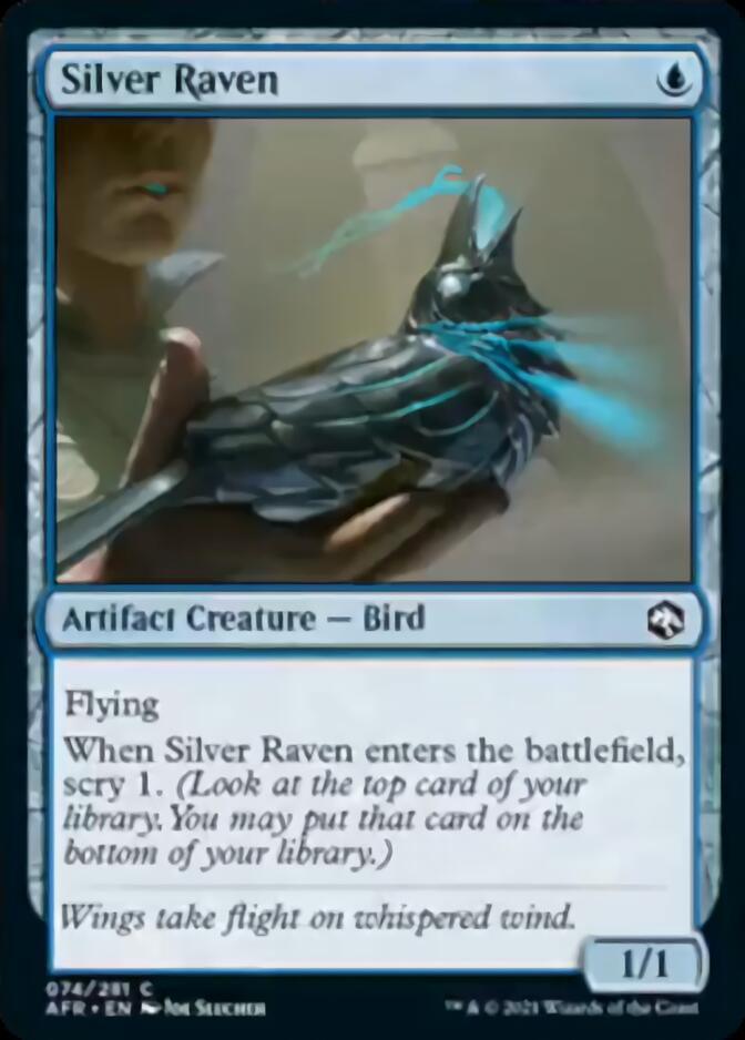 Magic: The Gathering MTG Single Silver Raven [Dungeons & Dragons: Adventures in the Forgotten Realms]