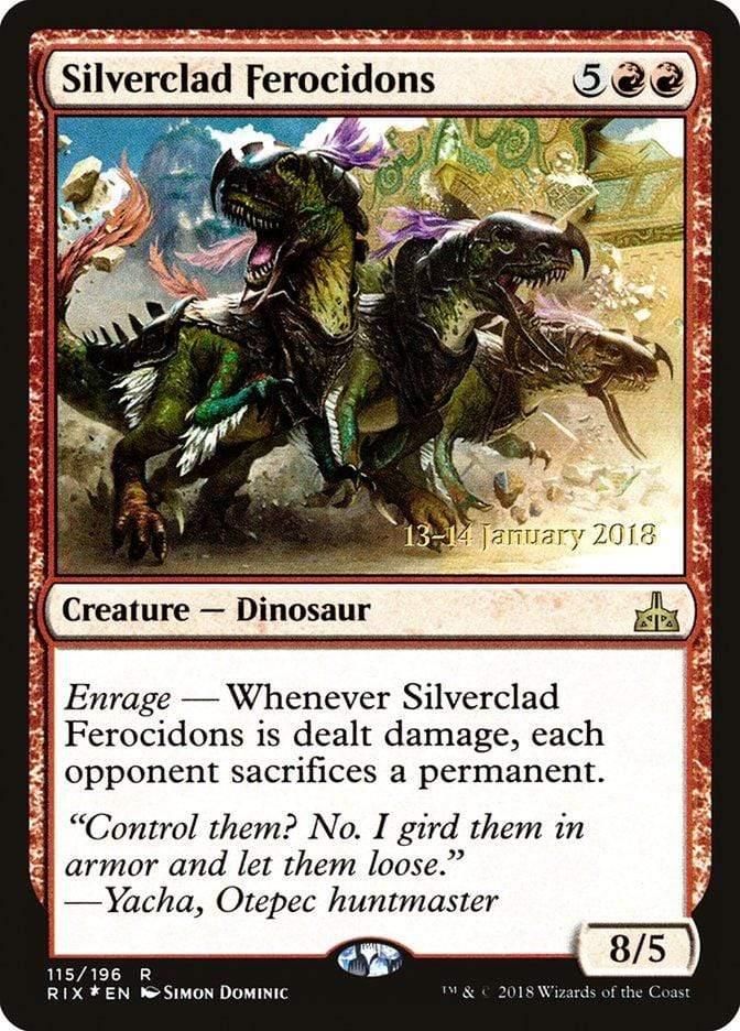 Magic: The Gathering MTG Single Silverclad Ferocidons [Rivals of Ixalan Prerelease Promos]