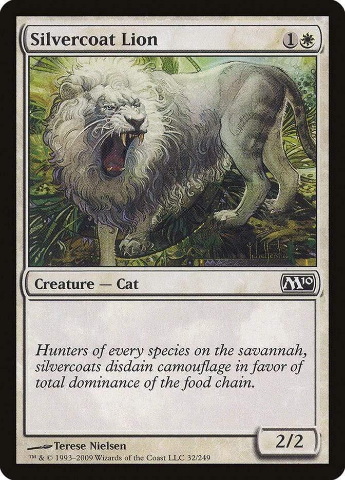 Magic: The Gathering MTG Single Silvercoat Lion [Magic 2010]