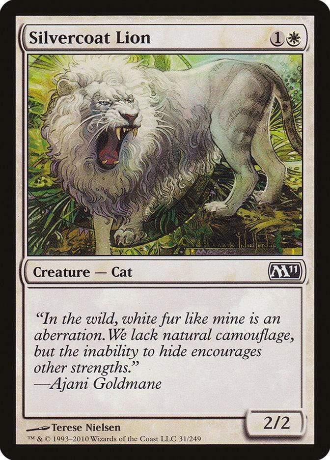 Magic: The Gathering MTG Single Silvercoat Lion [Magic 2011]