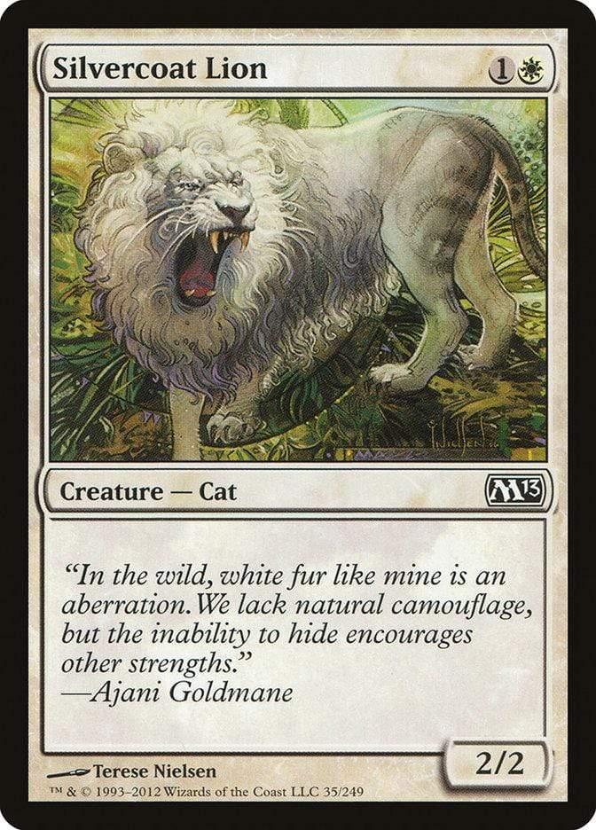 Magic: The Gathering MTG Single Silvercoat Lion [Magic 2013]