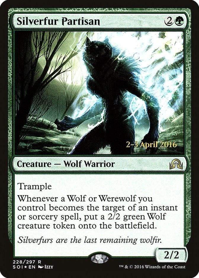 Magic: The Gathering MTG Single Silverfur Partisan [Shadows over Innistrad Prerelease Promos]