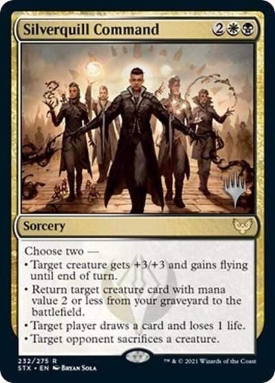 Magic: The Gathering MTG Single Silverquill Command (Promo Pack) [Strixhaven: School of Mages Promos]
