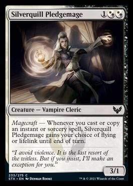 Magic: The Gathering MTG Single Silverquill Pledgemage [Strixhaven: School of Mages]