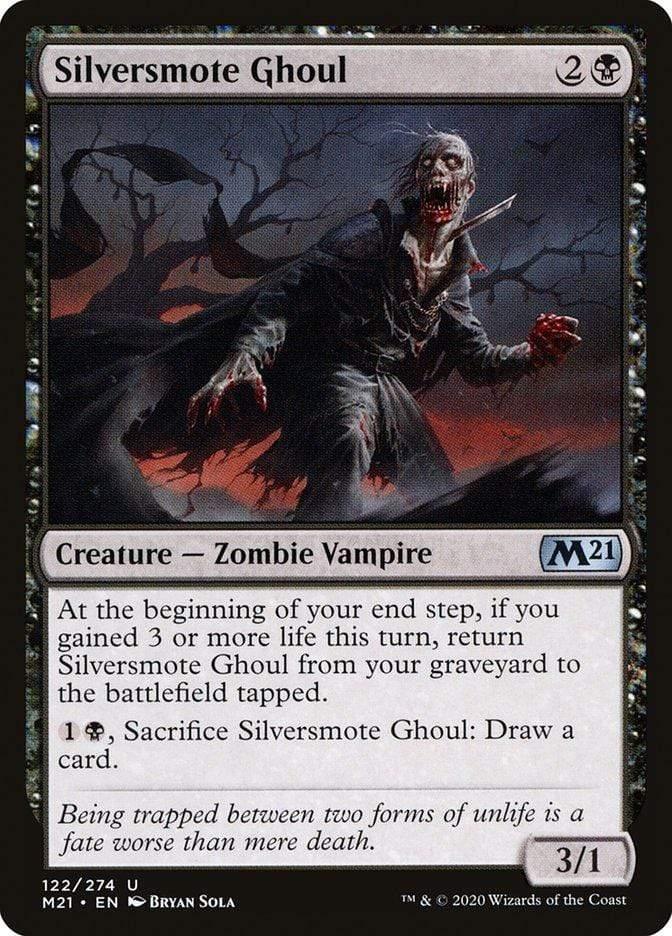 Magic: The Gathering MTG Single Silversmote Ghoul [Core Set 2021]