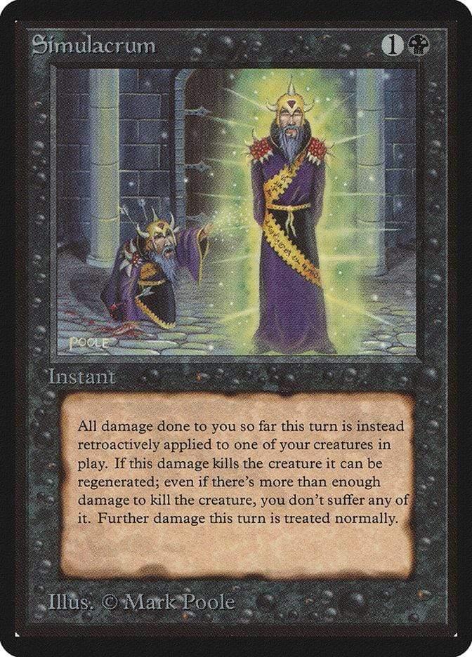 Magic: The Gathering MTG Single Simulacrum [Limited Edition Beta]