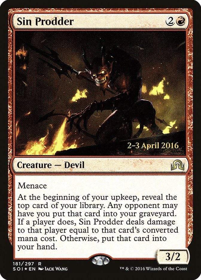 Magic: The Gathering MTG Single Sin Prodder [Shadows over Innistrad Prerelease Promos]