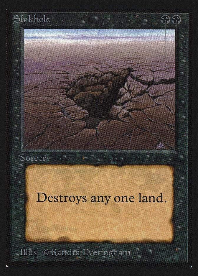 Magic: The Gathering MTG Single Sinkhole [International Collectors’ Edition]