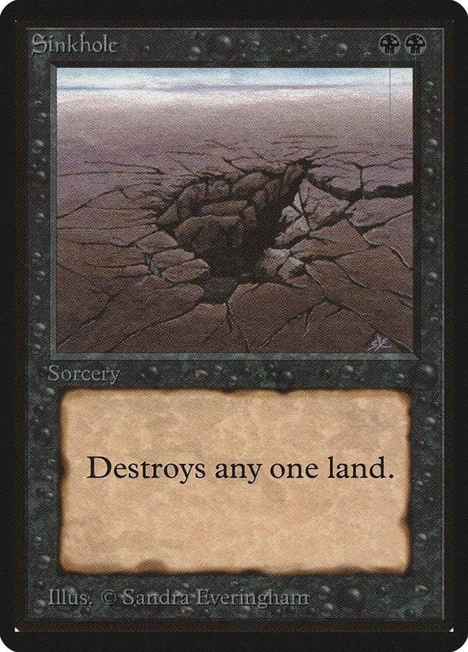 Magic: The Gathering MTG Single Sinkhole [Limited Edition Beta]