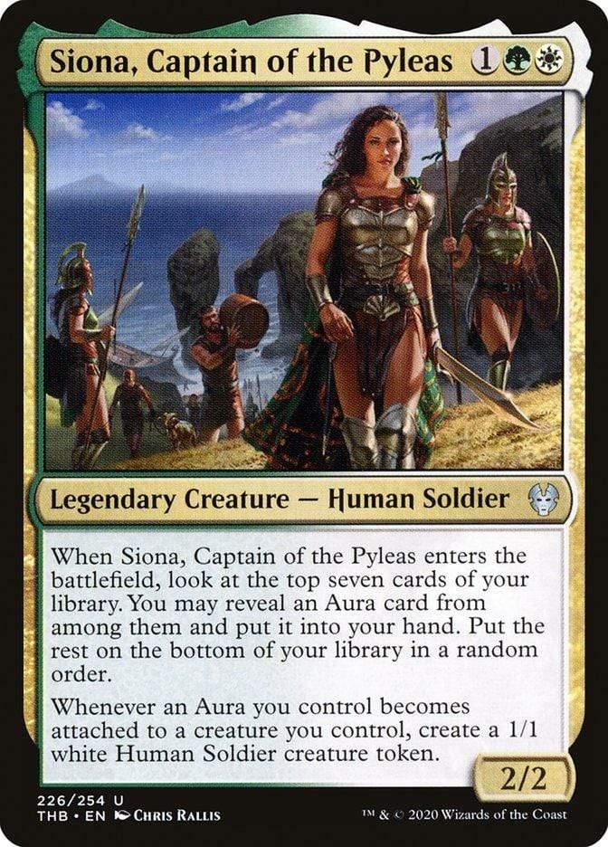 Magic: The Gathering MTG Single Siona, Captain of the Pyleas [Theros Beyond Death]