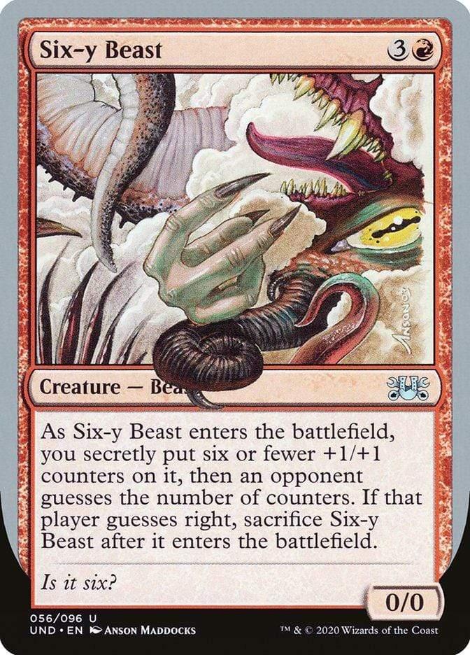 Magic: The Gathering MTG Single Six-y Beast [Unsanctioned]