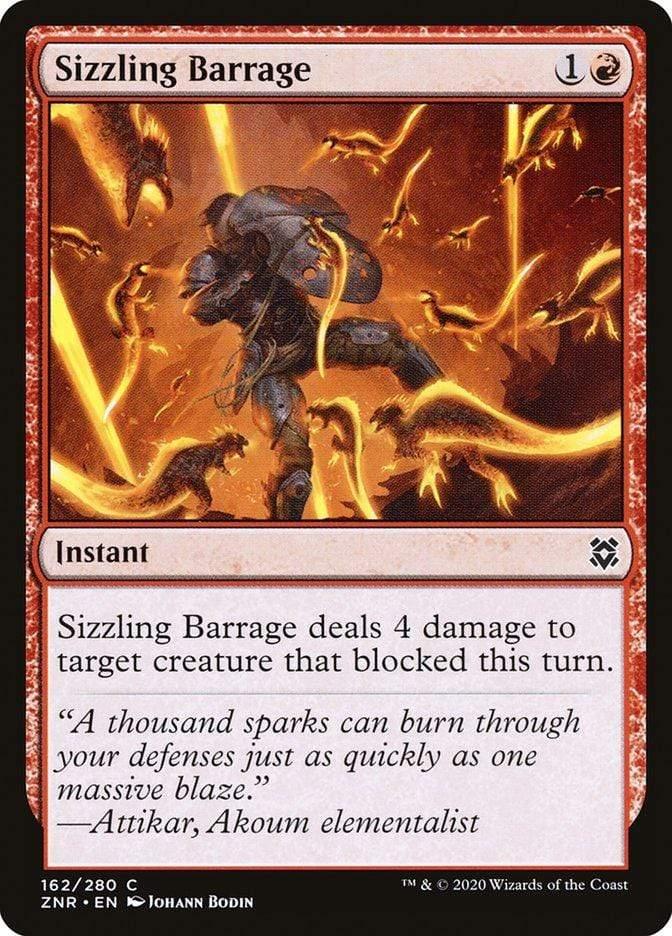 Magic: The Gathering MTG Single Sizzling Barrage [Zendikar Rising]