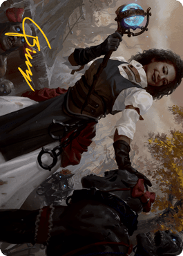 Magic: The Gathering MTG Single Skaab Wrangler Art Card (Gold-Stamped Signature) [Innistrad: Midnight Hunt Art Series]