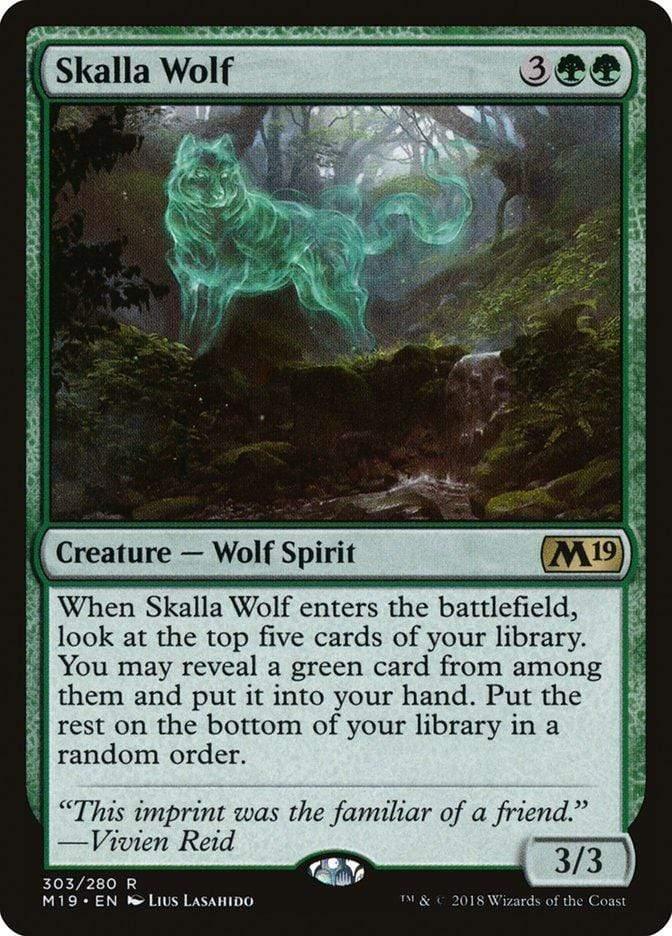 Magic: The Gathering MTG Single Skalla Wolf [Core Set 2019]