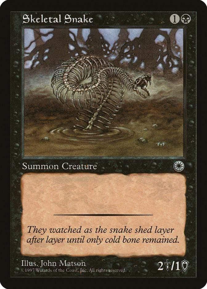 Magic: The Gathering MTG Single Skeletal Snake [Portal]