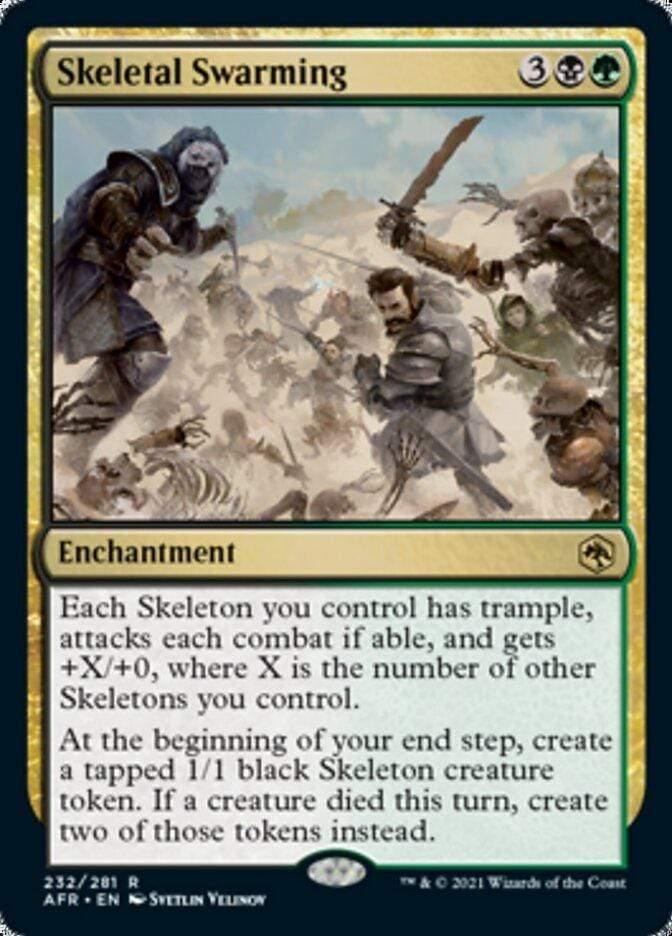Magic: The Gathering MTG Single Skeletal Swarming [Dungeons & Dragons: Adventures in the Forgotten Realms]
