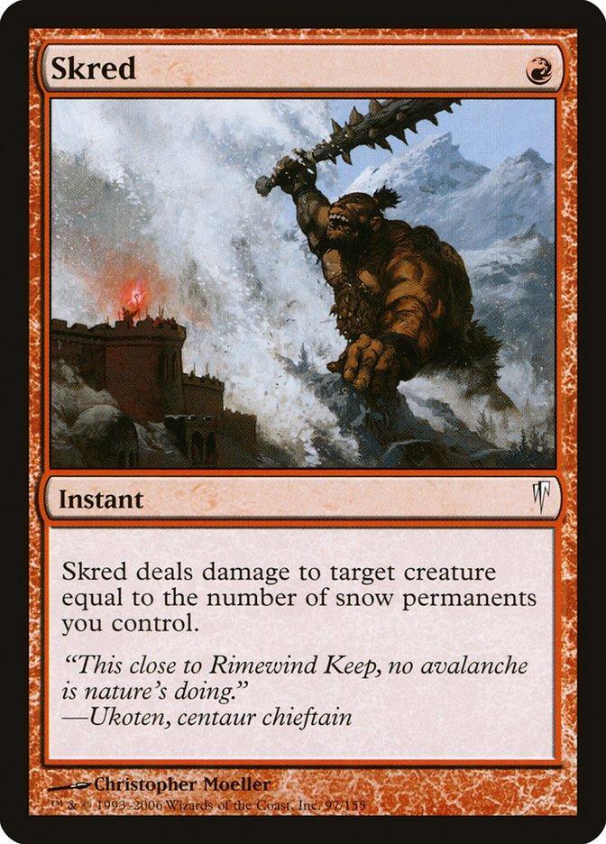 Magic: The Gathering MTG Single Skred [Coldsnap]