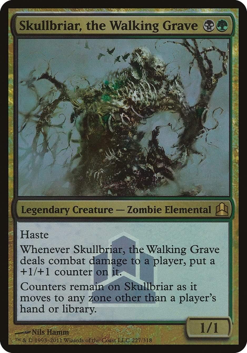 Magic: The Gathering MTG Single Skullbriar, the Walking Grave (Launch) (Oversized) [Commander 2011 Prerelease Promos]