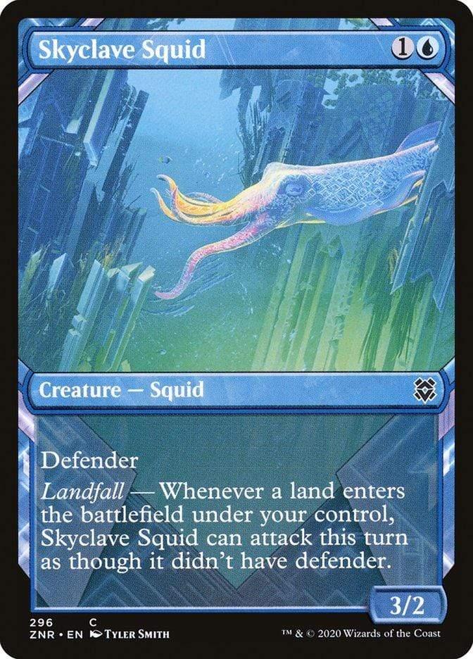 Magic: The Gathering MTG Single Skyclave Squid (Showcase) [Zendikar Rising Extended Art]