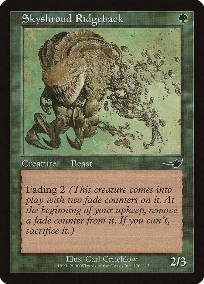 Magic: The Gathering MTG Single Skyshroud Ridgeback [Nemesis]