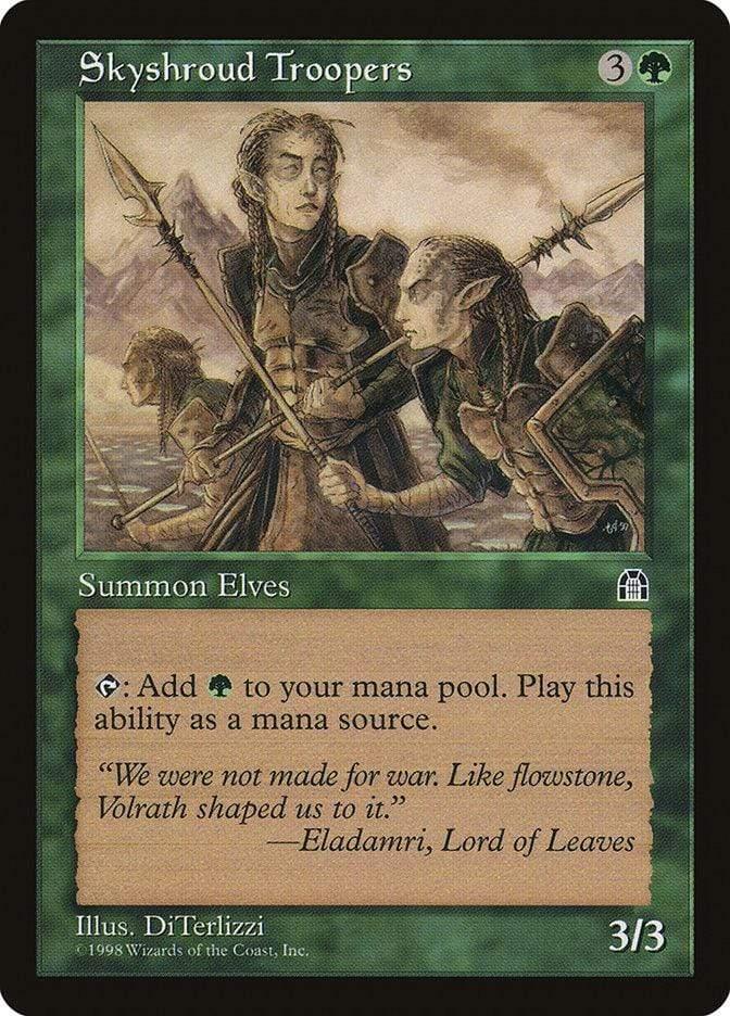 Magic: The Gathering MTG Single Skyshroud Troopers [Stronghold]
