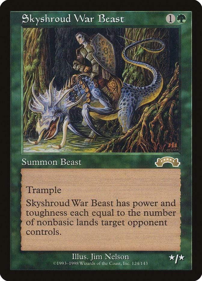 Magic: The Gathering MTG Single Skyshroud War Beast [Exodus]