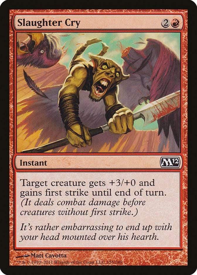 Magic: The Gathering MTG Single Slaughter Cry [Magic 2012]