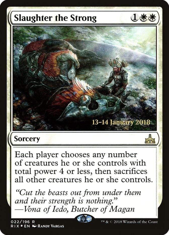 Magic: The Gathering MTG Single Slaughter the Strong [Rivals of Ixalan Prerelease Promos]